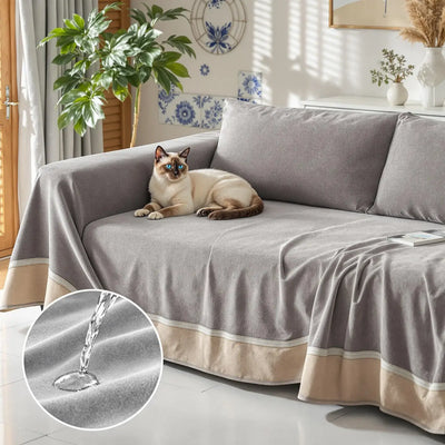 Funda Sofá ImperGuard™ – Impermeable, Antiolor y Antiarañazos para Mascotas